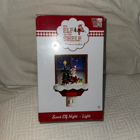 Elf on the Shelf nightlight in box Scout Elf night time sky in window Xmas nice - Picture 5 of 16